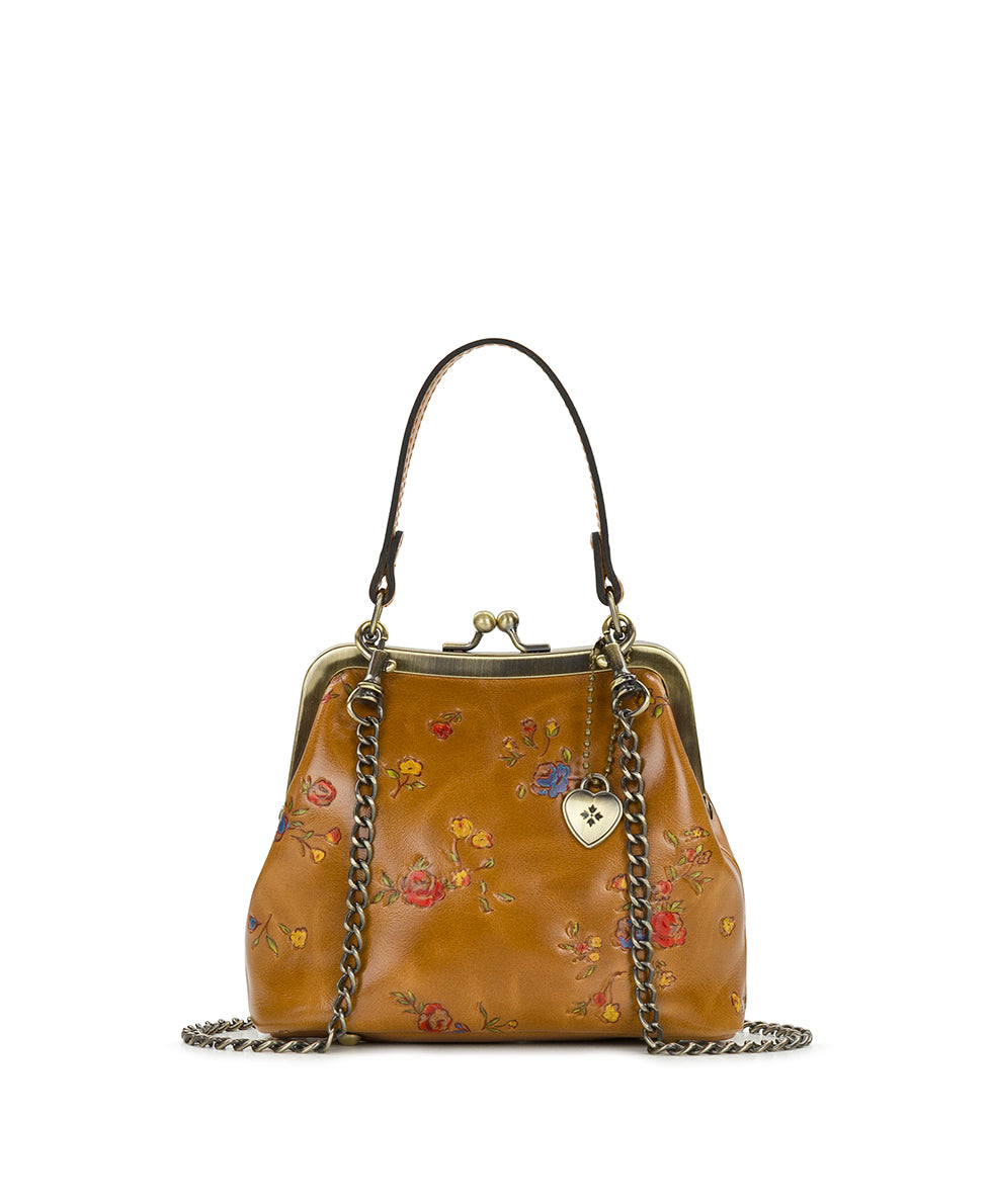 Mini Laureana Chain Crossbody - Fleur de Jardin Embossed