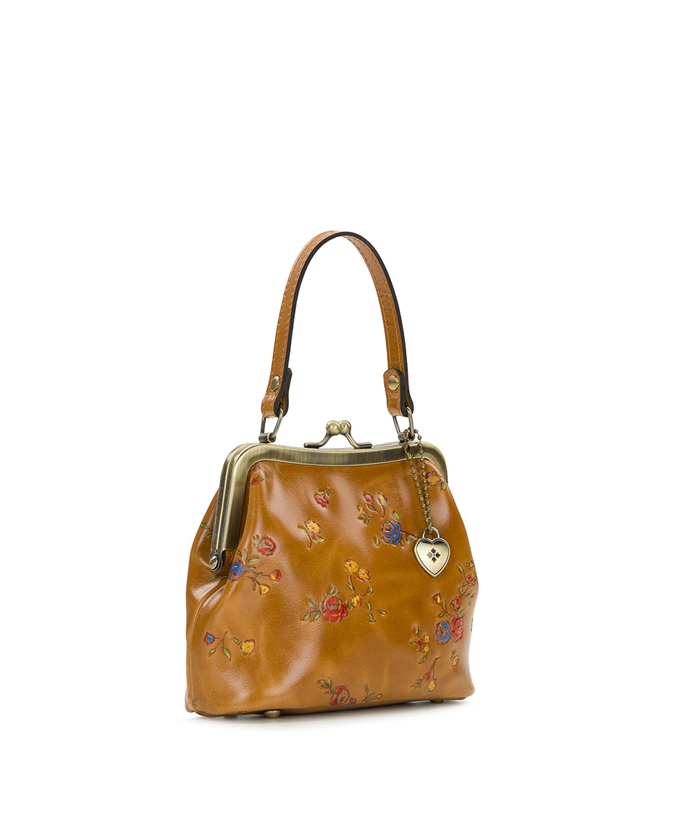 Mini Laureana Chain Crossbody - Fleur de Jardin Embossed - Image 3