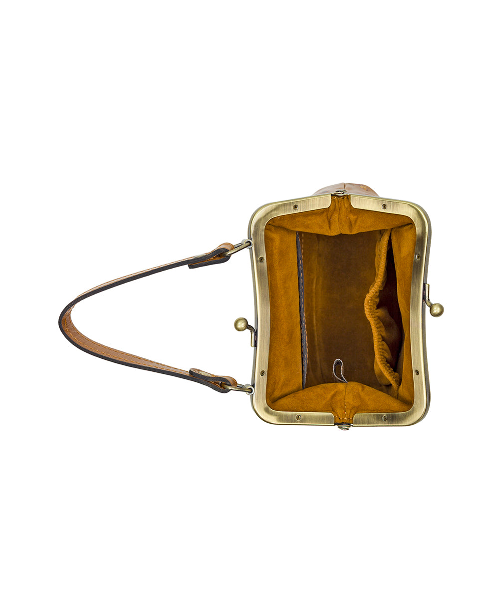 Mini Laureana Chain Crossbody - Fleur de Jardin Embossed - Image 5