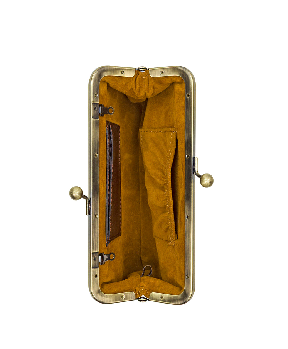 Mini Potenaz Chain Crossbody - Vintage Distressed Leather - Image 8