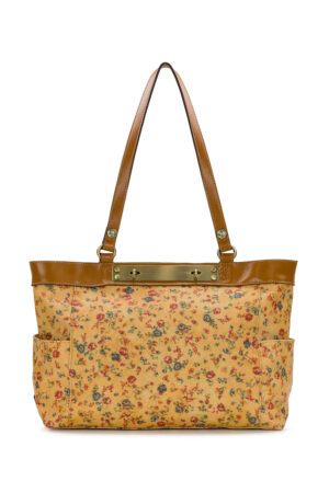 Ria Tote - Patina Coated Linen Canvas – Fleur de Jardin