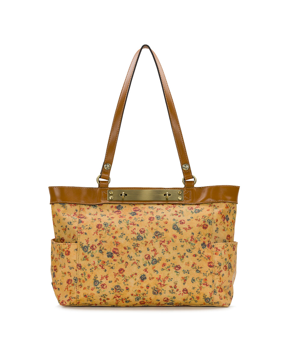 Ria Tote - Patina Coated Linen Canvas – Fleur de Jardin