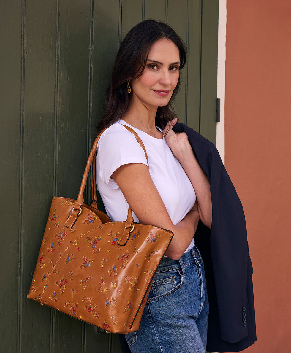 Marion Tote - Fleur de Jardin Embossed - Image 7