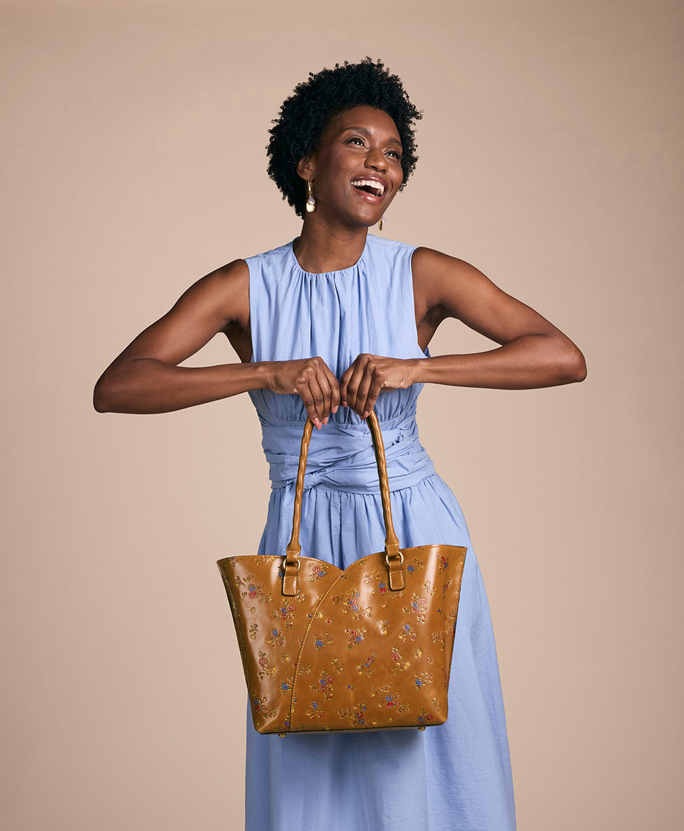 Marion Tote - Fleur de Jardin Embossed - Image 9
