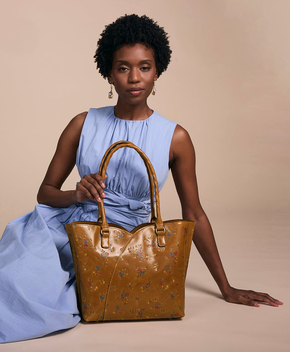 Marion Tote - Fleur de Jardin Embossed - Image 11