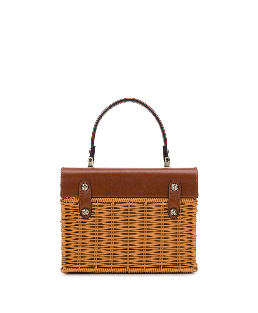 Vienne Basket Top Handle with Scarf - Spring Wicker - Image 2
