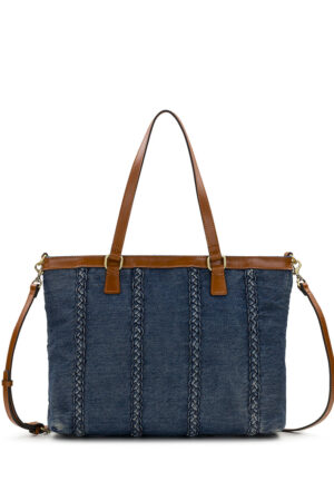Nadine Tote Satchel - Denim Stonewashed