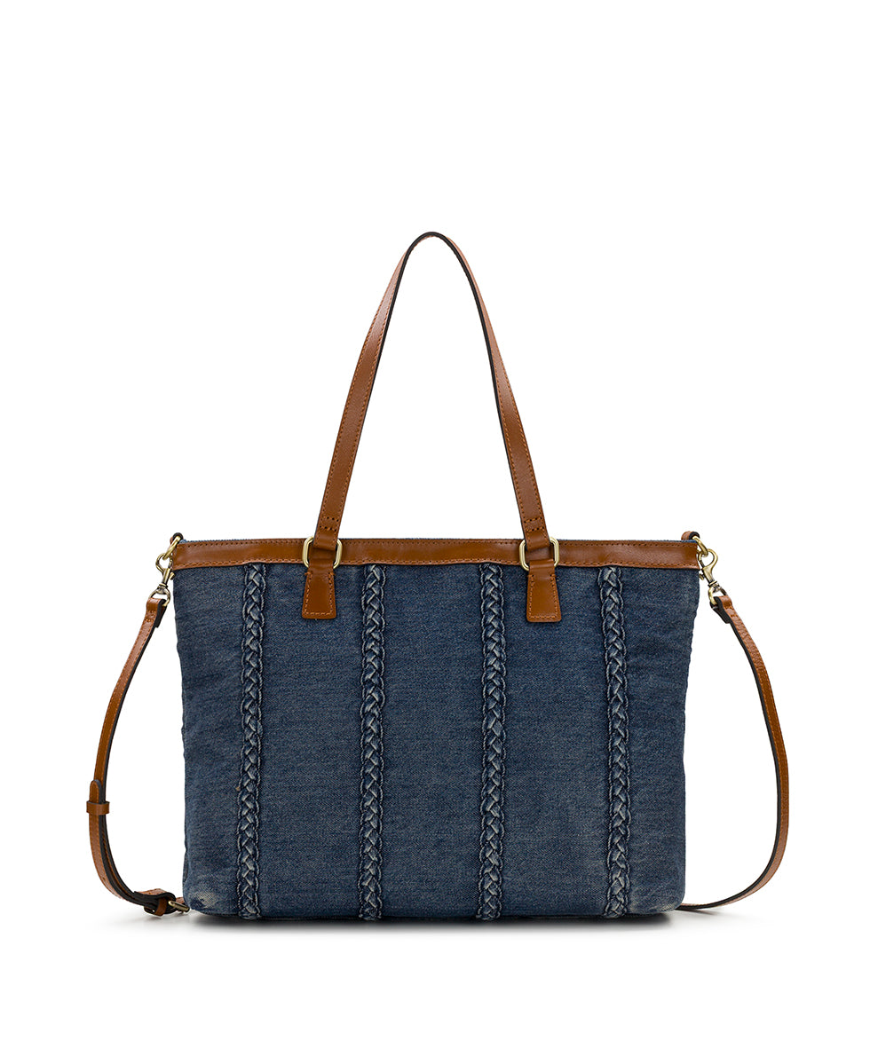 Nadine Tote Satchel - Denim Stonewashed