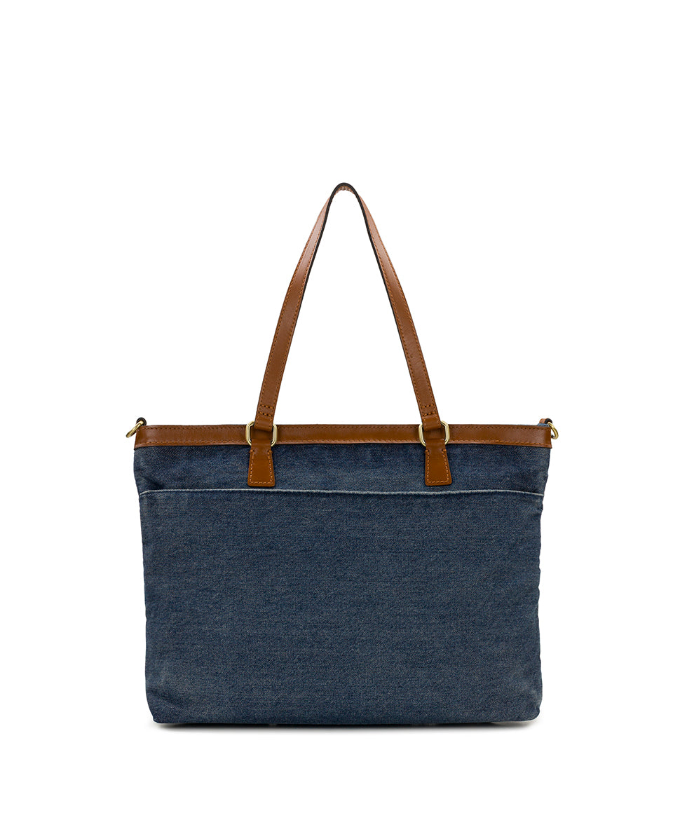 Nadine Tote Satchel - Denim Stonewashed - Image 2