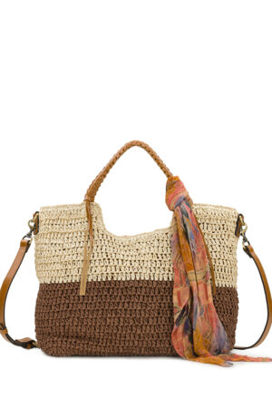 Gabriella Tote with Scarf - Specialty Woven