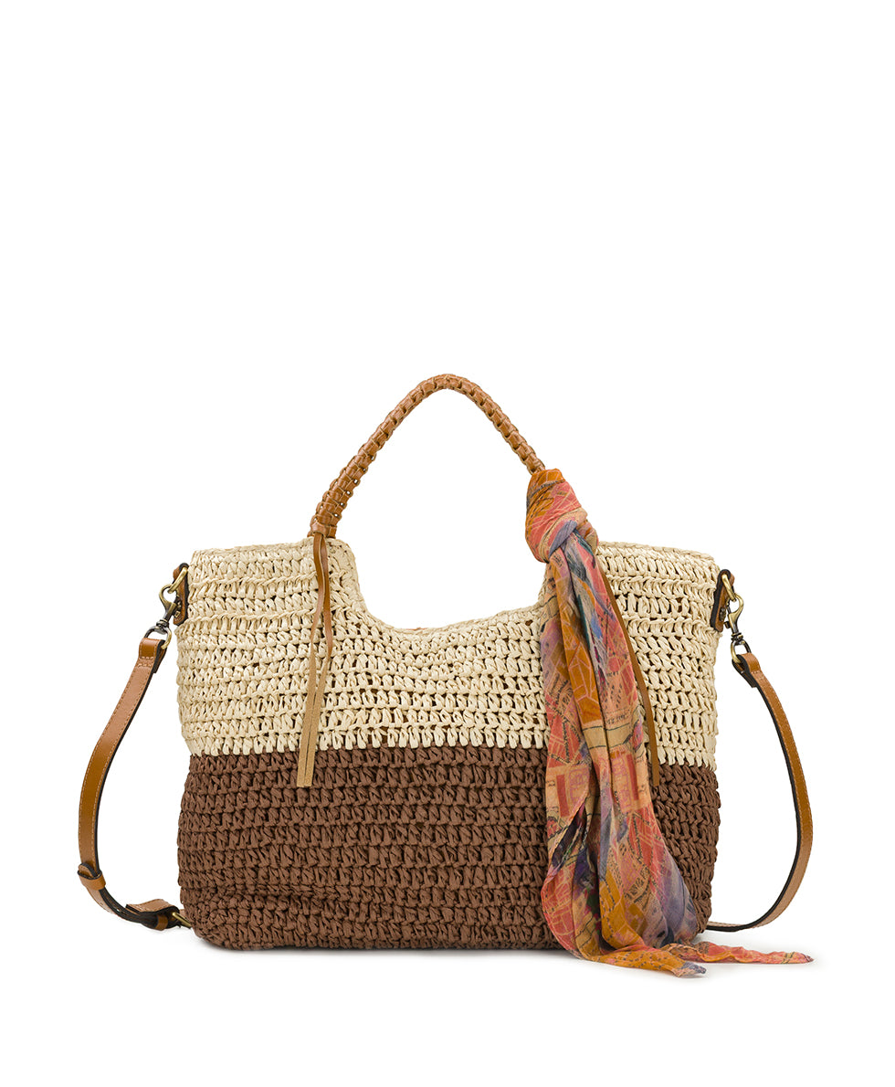 Gabriella Tote with Scarf - Specialty Woven