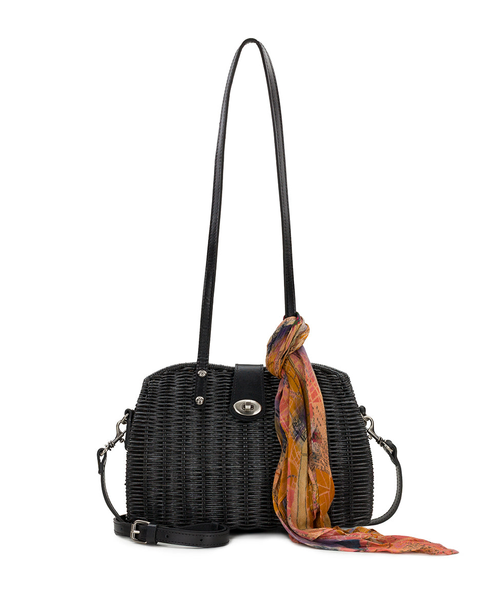 Isere Wicker Satchel with Scarf - Spring Wicker - Image 6