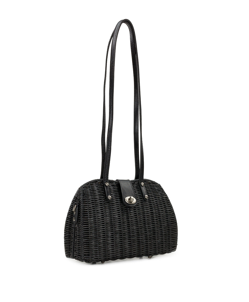 Isere Wicker Satchel with Scarf - Spring Wicker - Image 8
