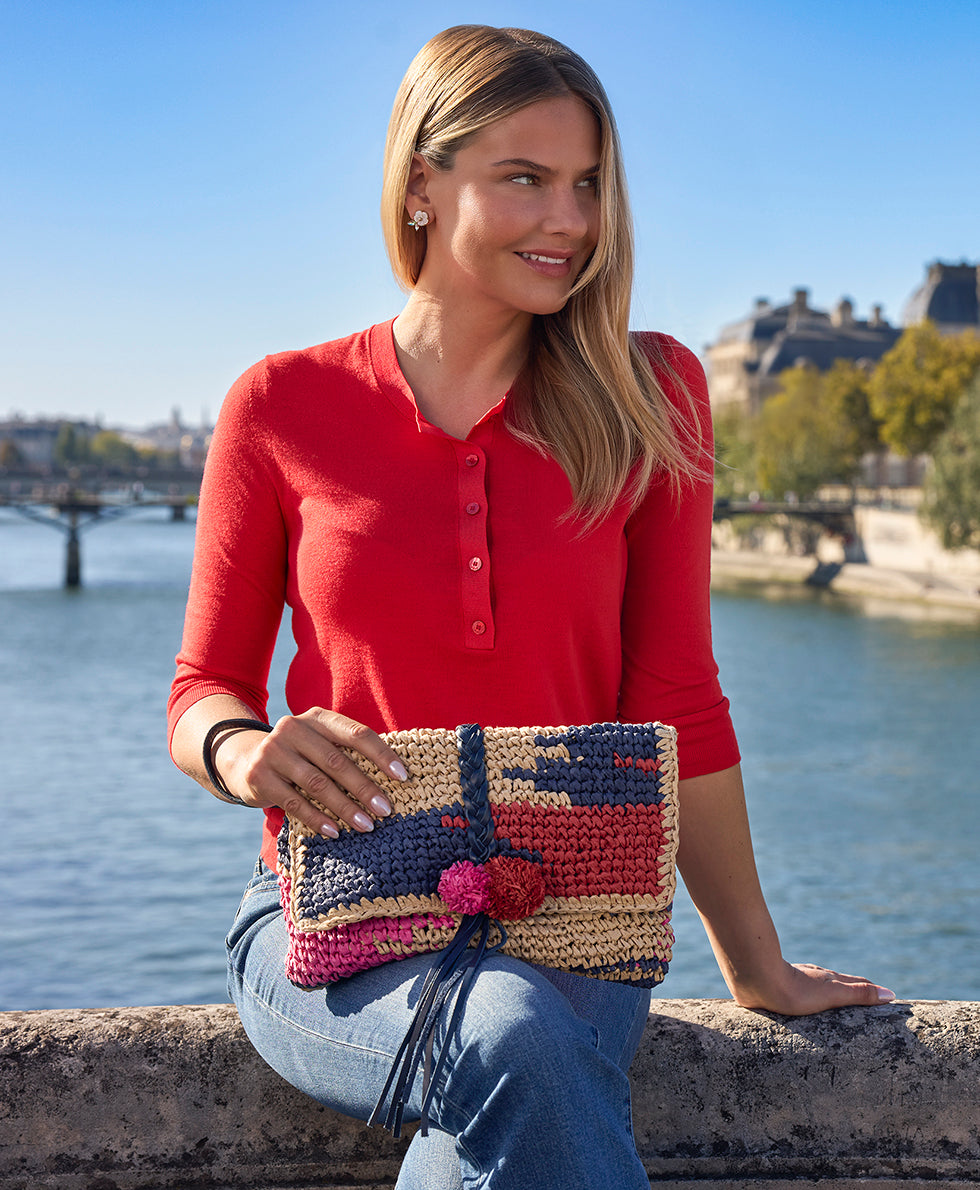 Charlotte Wristlet Clutch - Specialty Woven - Image 9
