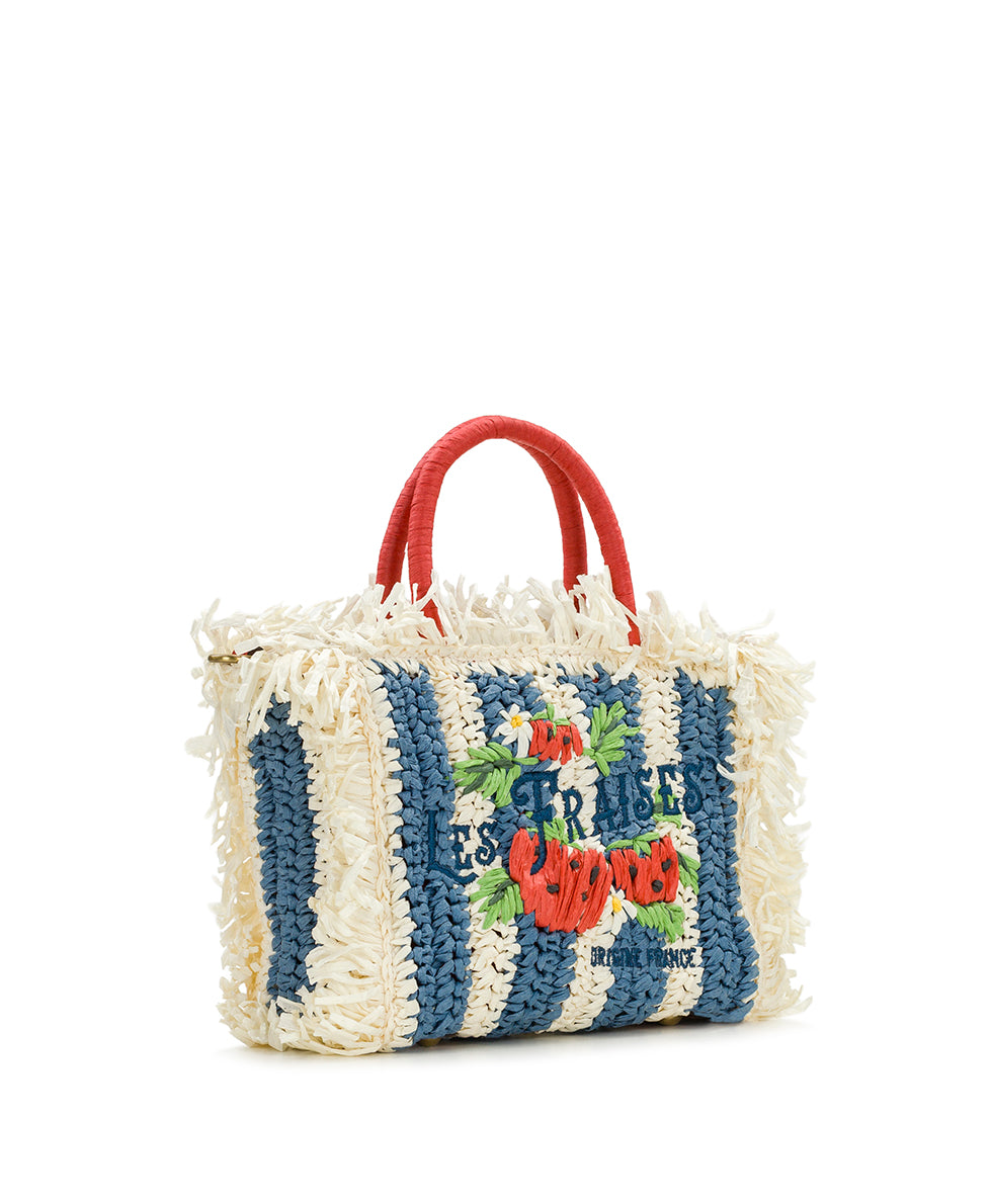 Les Fraises Small Tote - Specialty Woven - Image 4