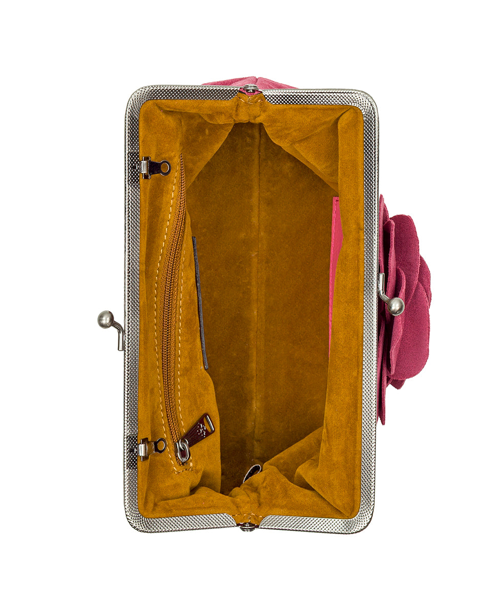 Borriana Frame with Parisian Rose - Suede Leather - Image 5
