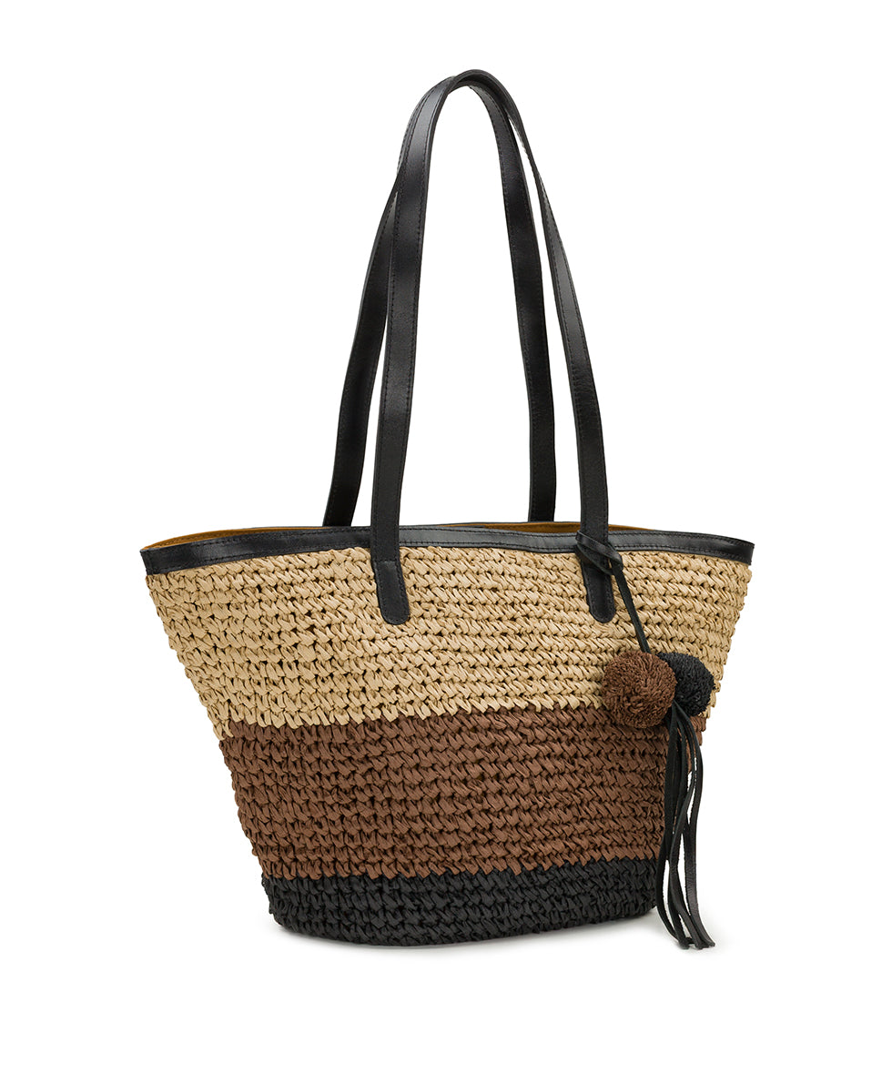 Marconia Tote with Pom Pom Tassel - Specialty Woven - Image 3