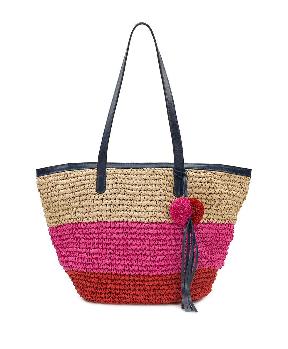 Marconia Tote with Pom Pom Tassel - Specialty Woven - Image 5