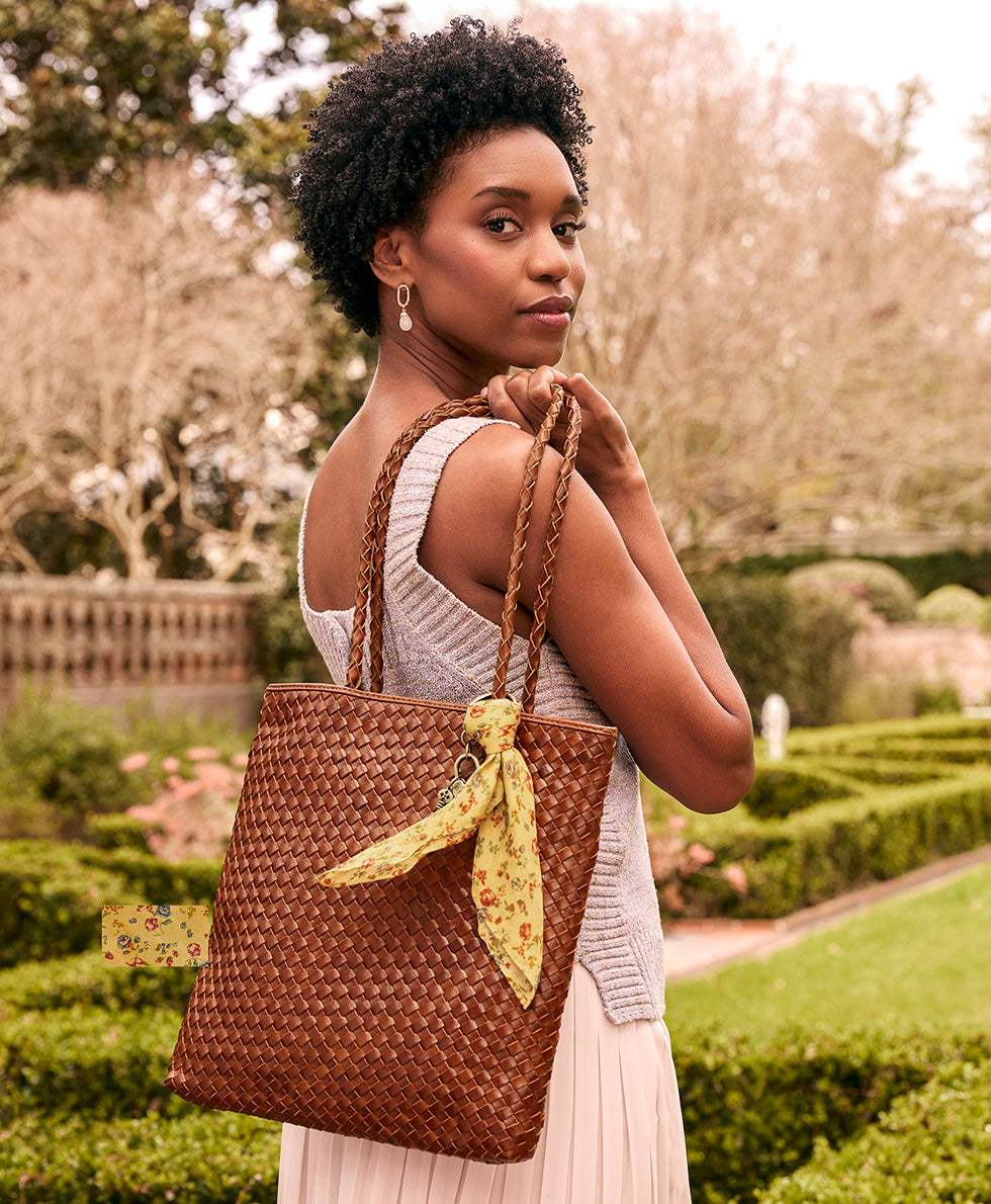 Valence Tote - Hand Stained Woven - Image 4
