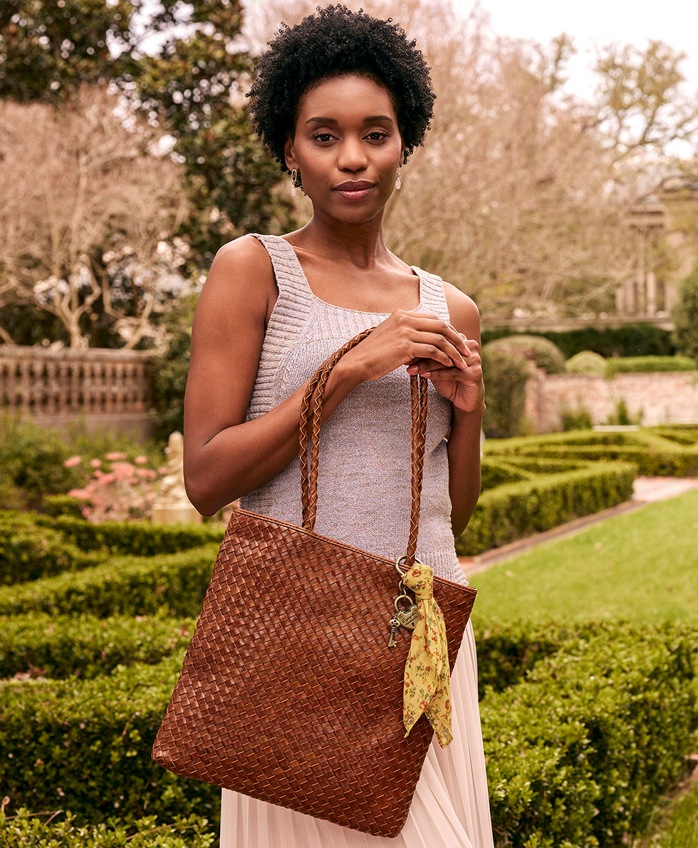 Valence Tote - Hand Stained Woven - Image 6