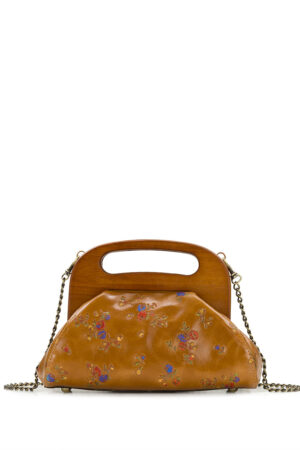 Meuse Wooden Frame Crossbody - Fleur de Jardin Embossed