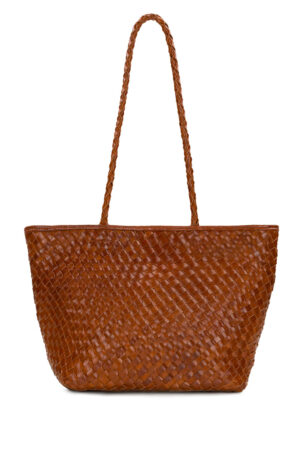 Olivia Satchel Tote - Hand Stained Woven