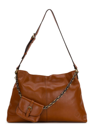 Liora Slouchy Tote - Rugged Natural Grain Leather