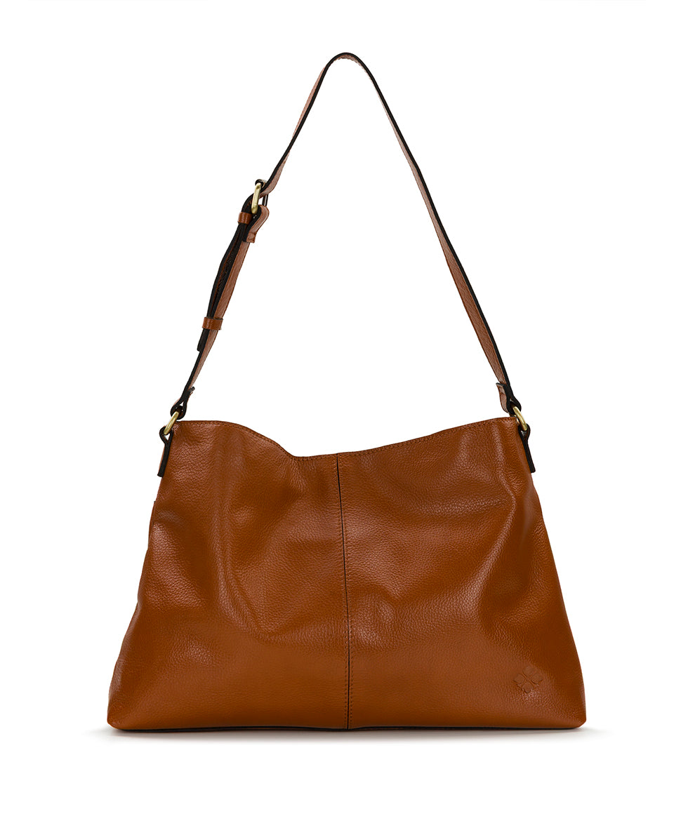 Liora Slouchy Tote - Rugged Natural Grain Leather - Image 3