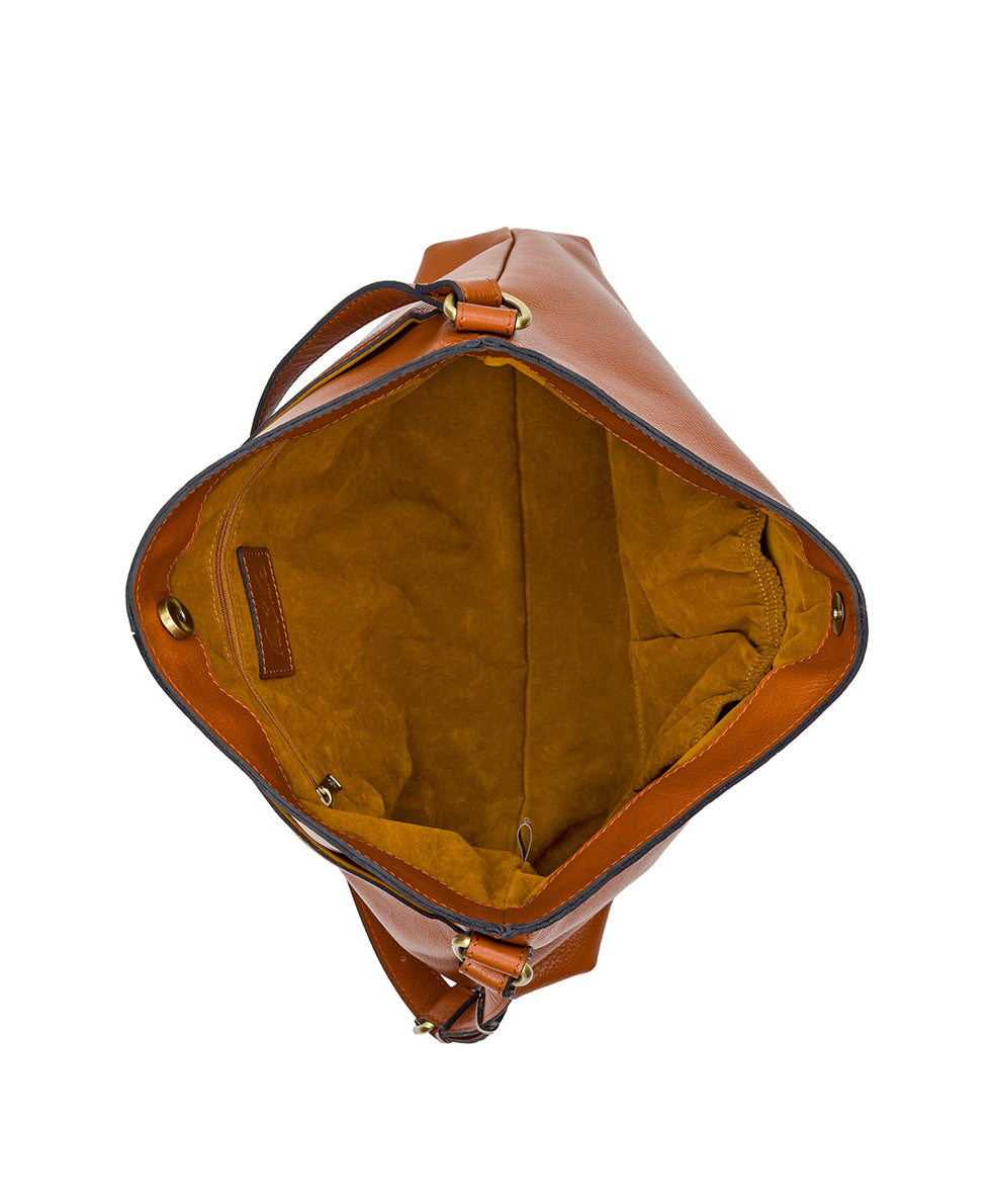 Liora Slouchy Tote - Rugged Natural Grain Leather - Image 11